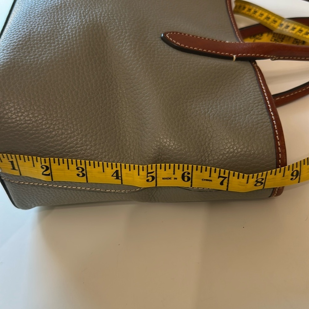 Dooney and Bourke Pebble Grain Brielle gray in color - Picture 15 of 16